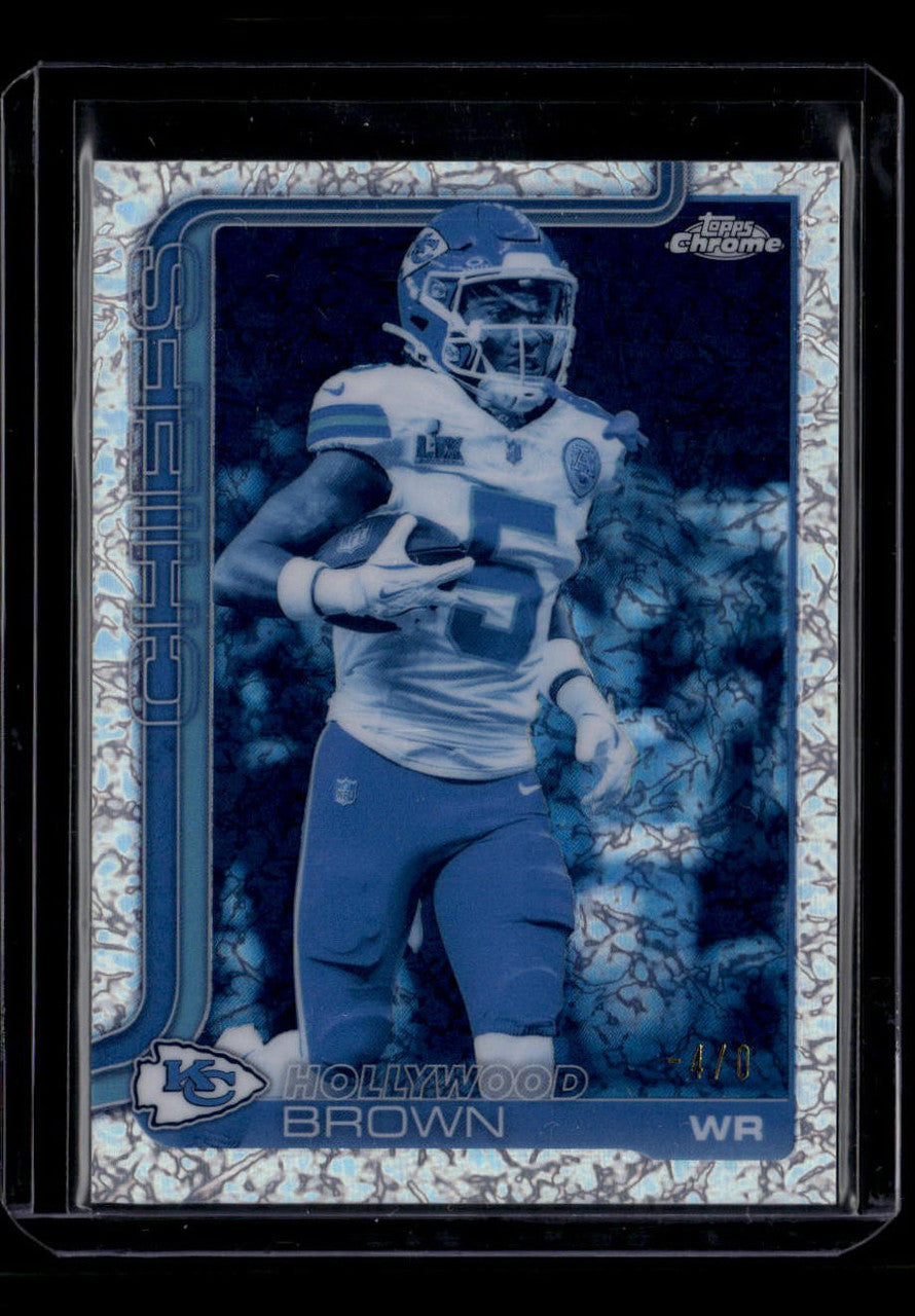 2025 Topps Chrome Frozenfractor 146 Hollywood Marquise Brown -4/0