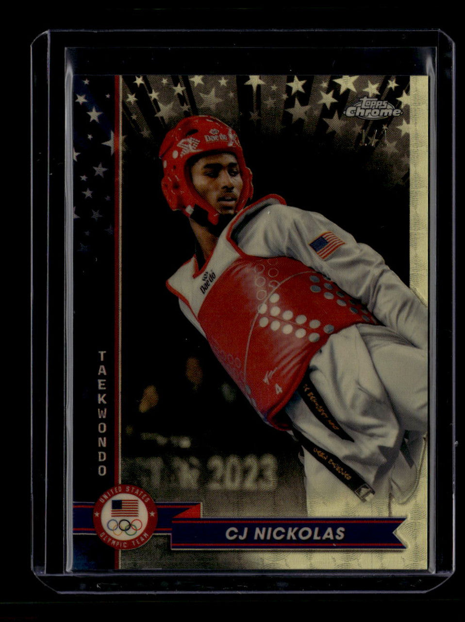 2024 Topps Chrome U. S. Olympic Team Hopefuls Superfractor 6 CJ Nickolas 1/1