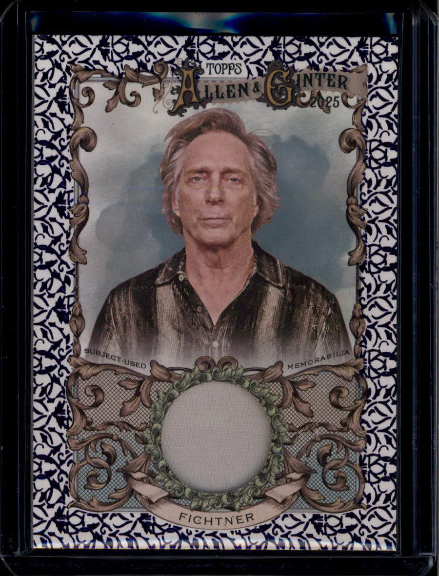 2025 Topps Allen and Ginter Purple Foil Filigree William Fichtner Relic 1/1