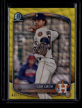 2025 Bowman Chrome Prospect Yellow Wave Refractor bcp48 Cam Smith Rookie 40/75