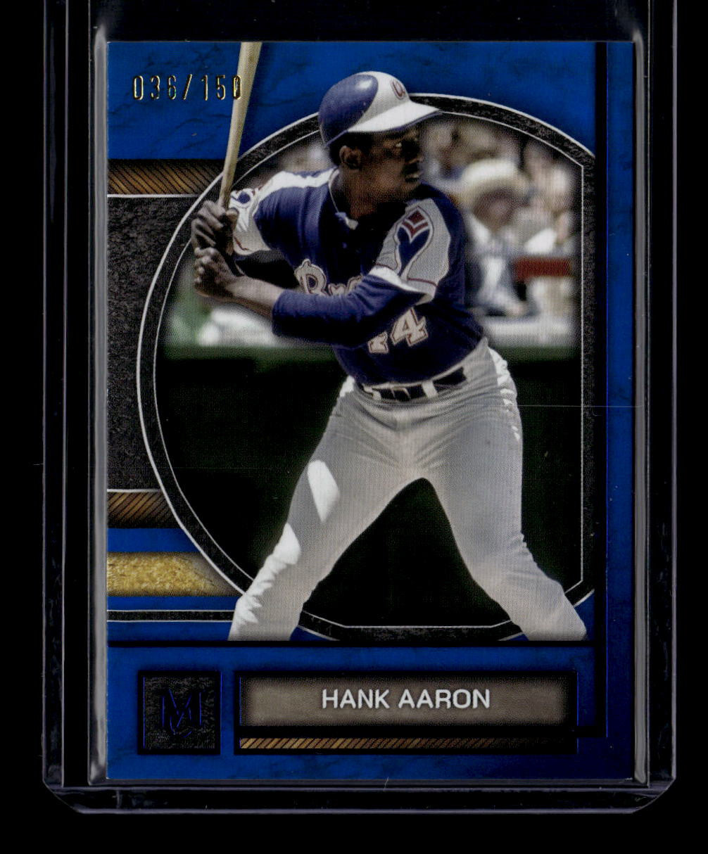 2025 Topps Museum Collection Sapphire 4 Hank Aaron 36/150