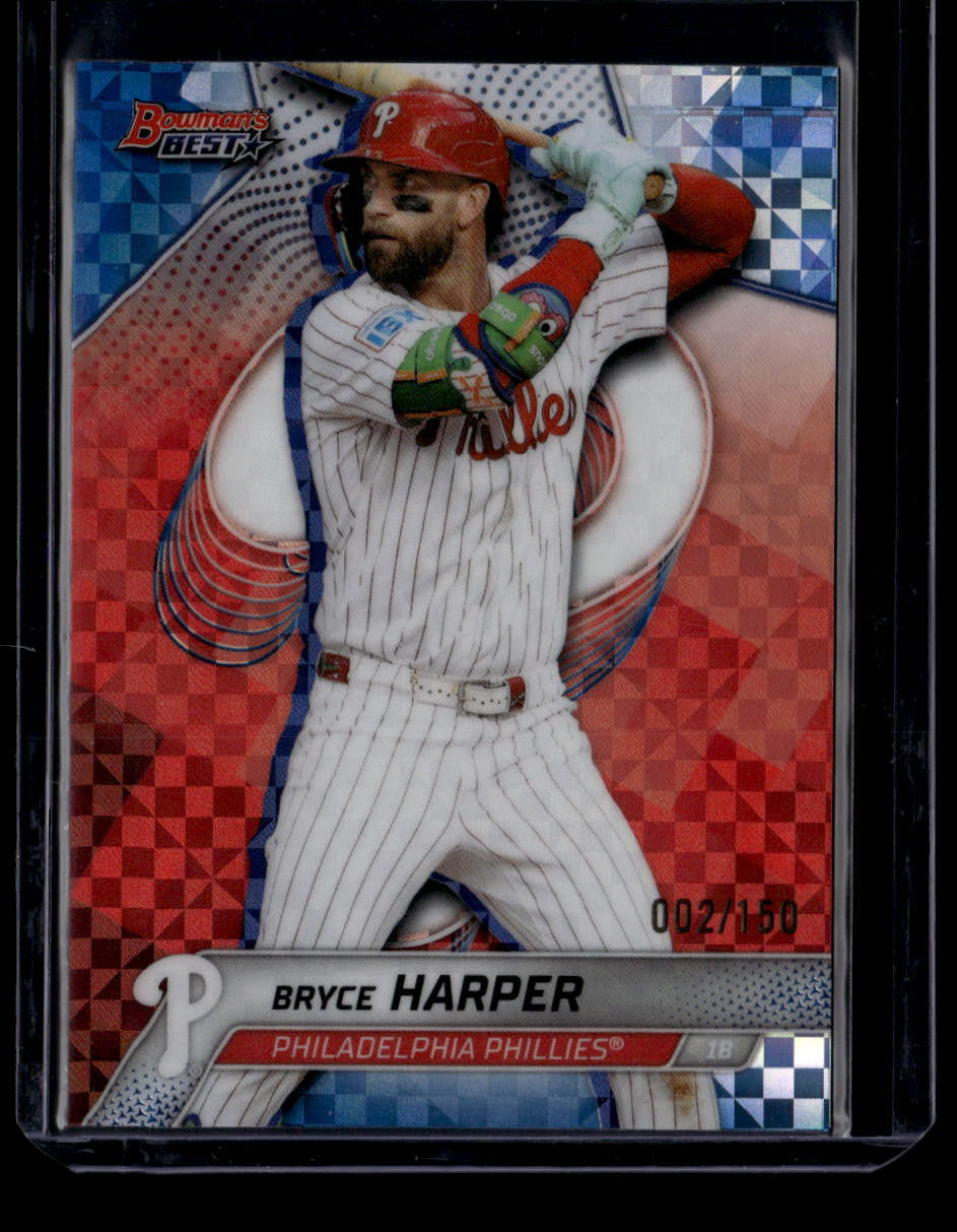 2025 Bowman's Best Blue X-Fractor 65 Bryce Harper 2/150