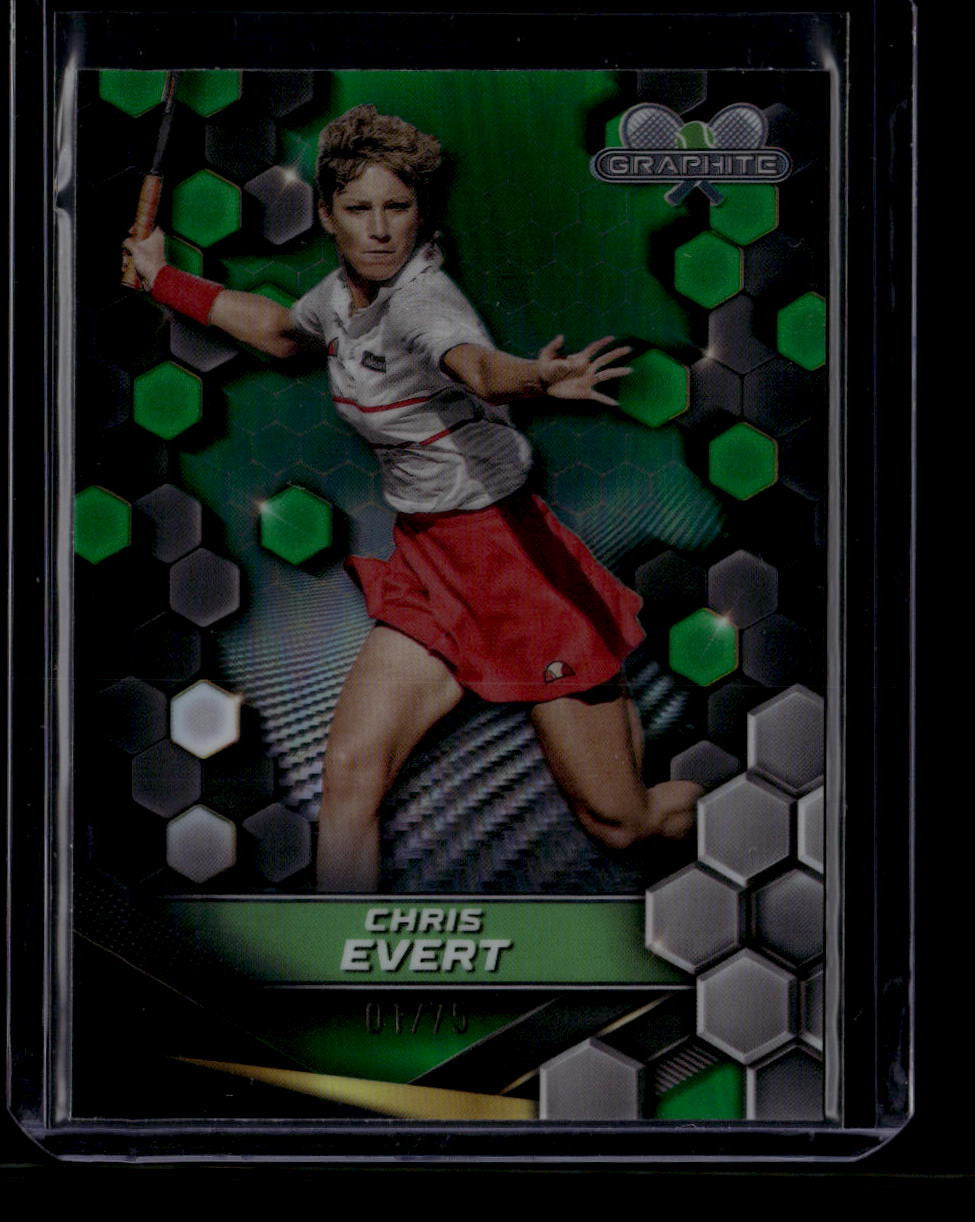2024 Topps Graphite Green Refractor 56 Chris Evert 1/75