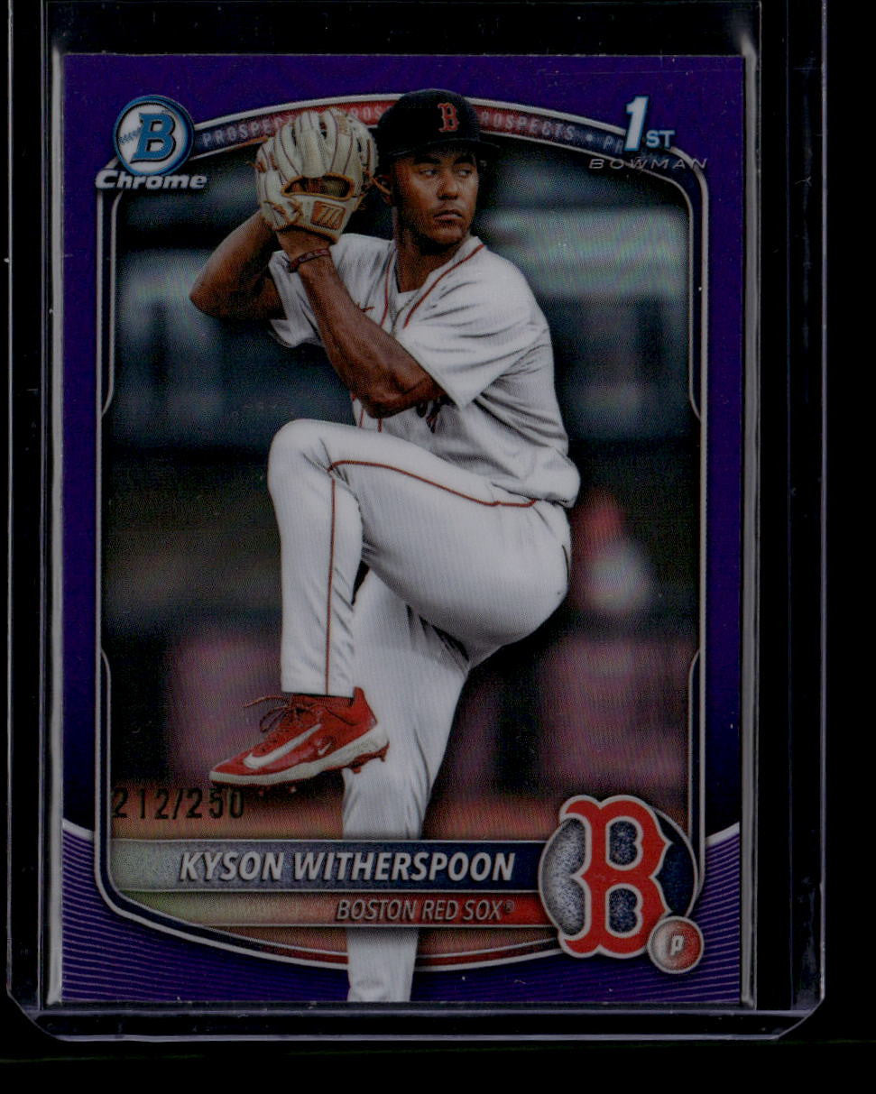 SOLD 183641 2025 Bowman Chrome Draft Purple Refractor bdc29 Kyson Witherspoon Rookie 212/250