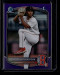 SOLD 183641 2025 Bowman Chrome Draft Purple Refractor bdc29 Kyson Witherspoon Rookie 212/250