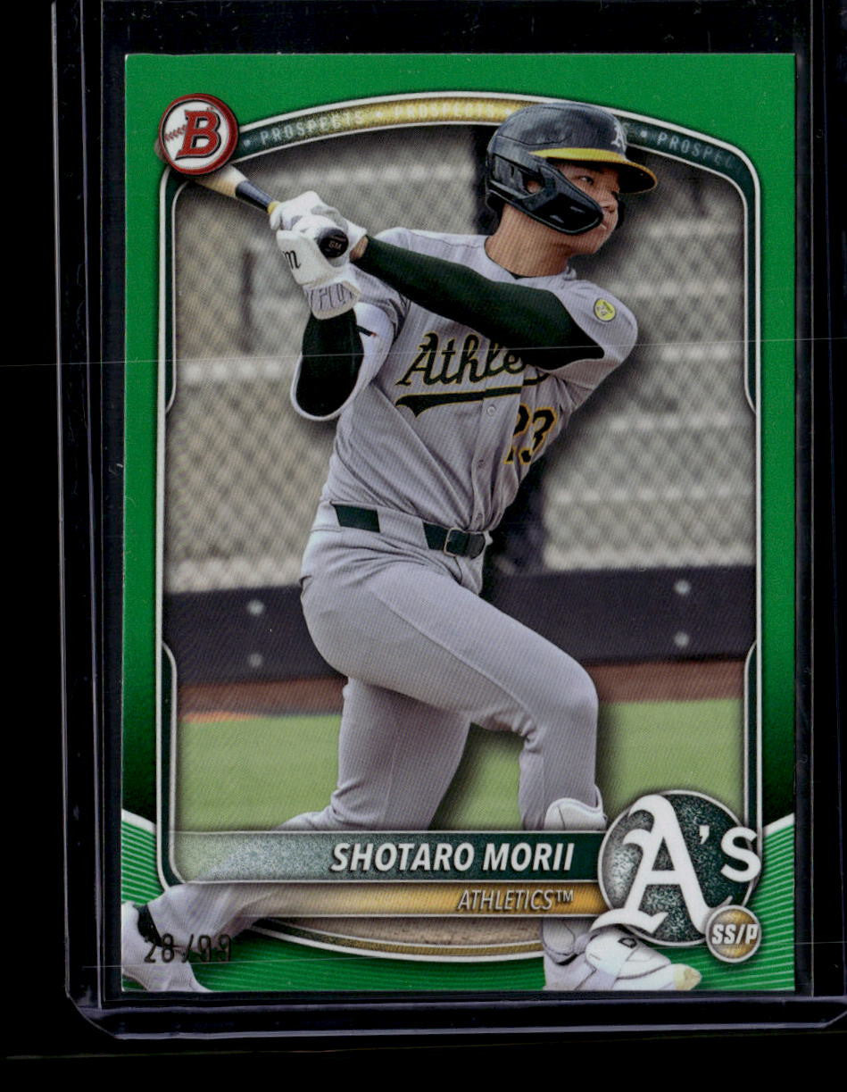 2025 Bowman Draft Green bd174 Shotaro Morii Rookie 28/99