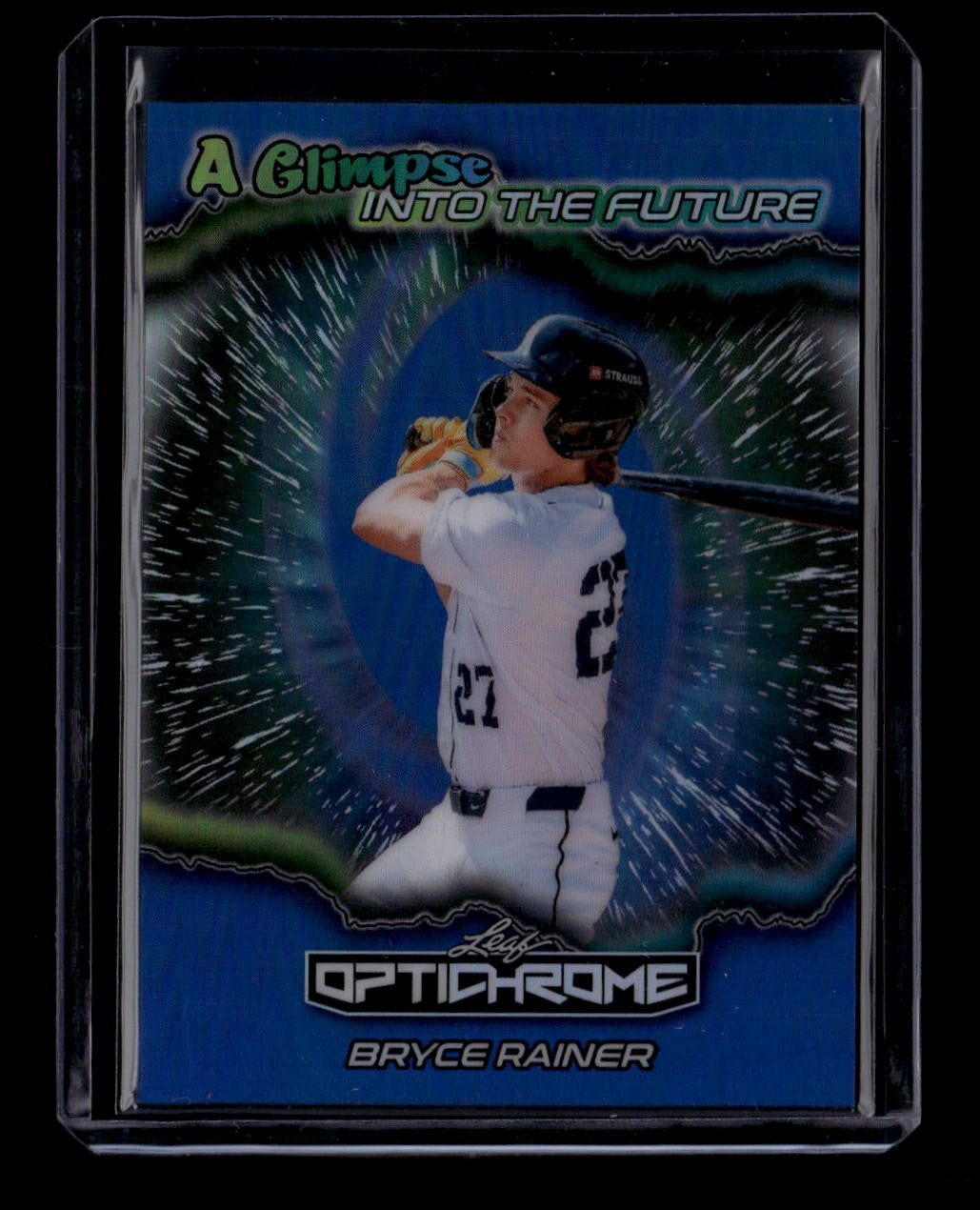 2025 Leaf Optichrome A Glimpse Into the Future Blue fb5 Bryce Rainer Rookie 1/1