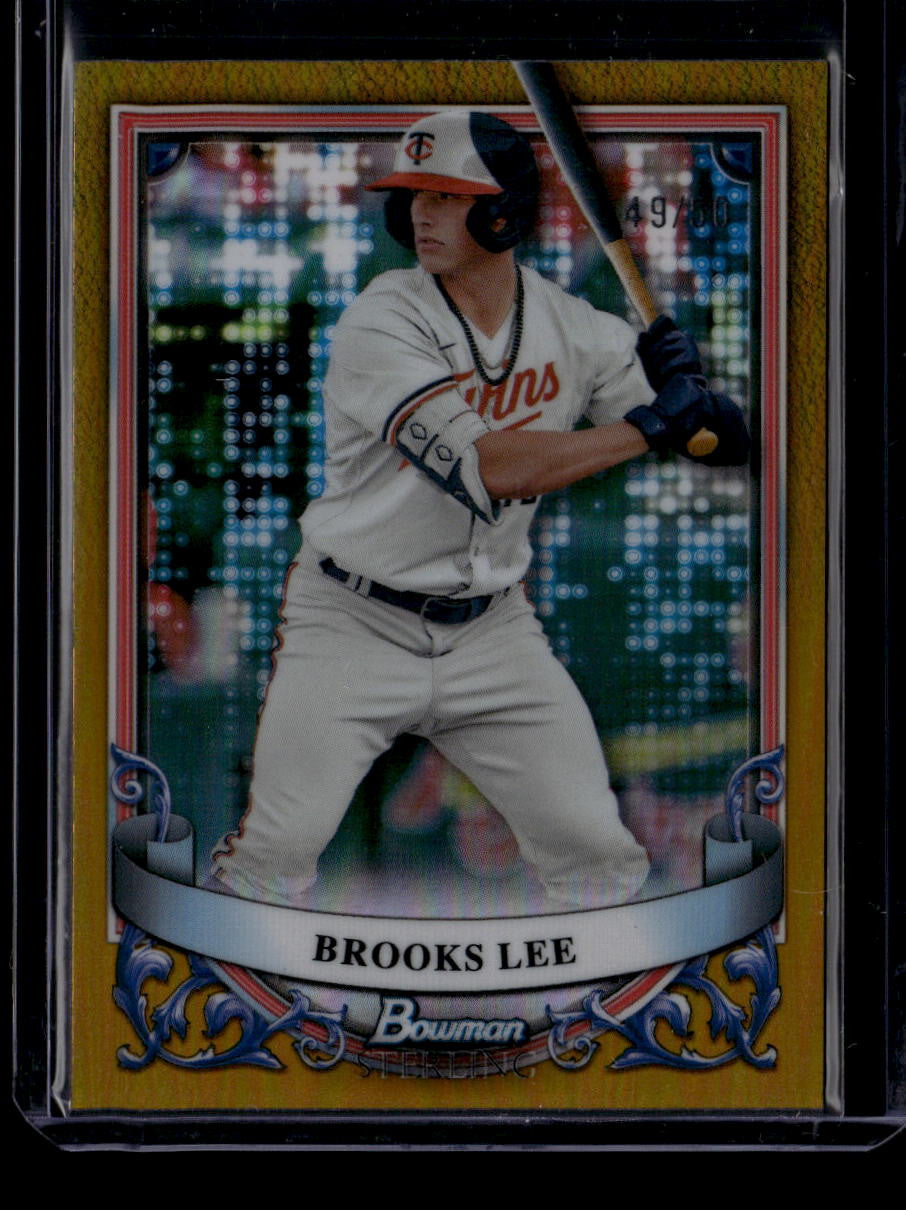 2024 Bowman Sterling Prospects Gold Refractor bsp16 Brooks Lee Rookie 49/50