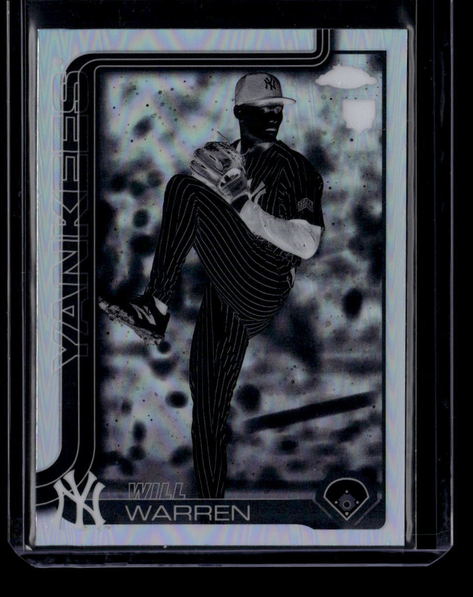 SOLD 183650 2025 Topps Chrome Negative Refractor 81 Will Warren Rookie