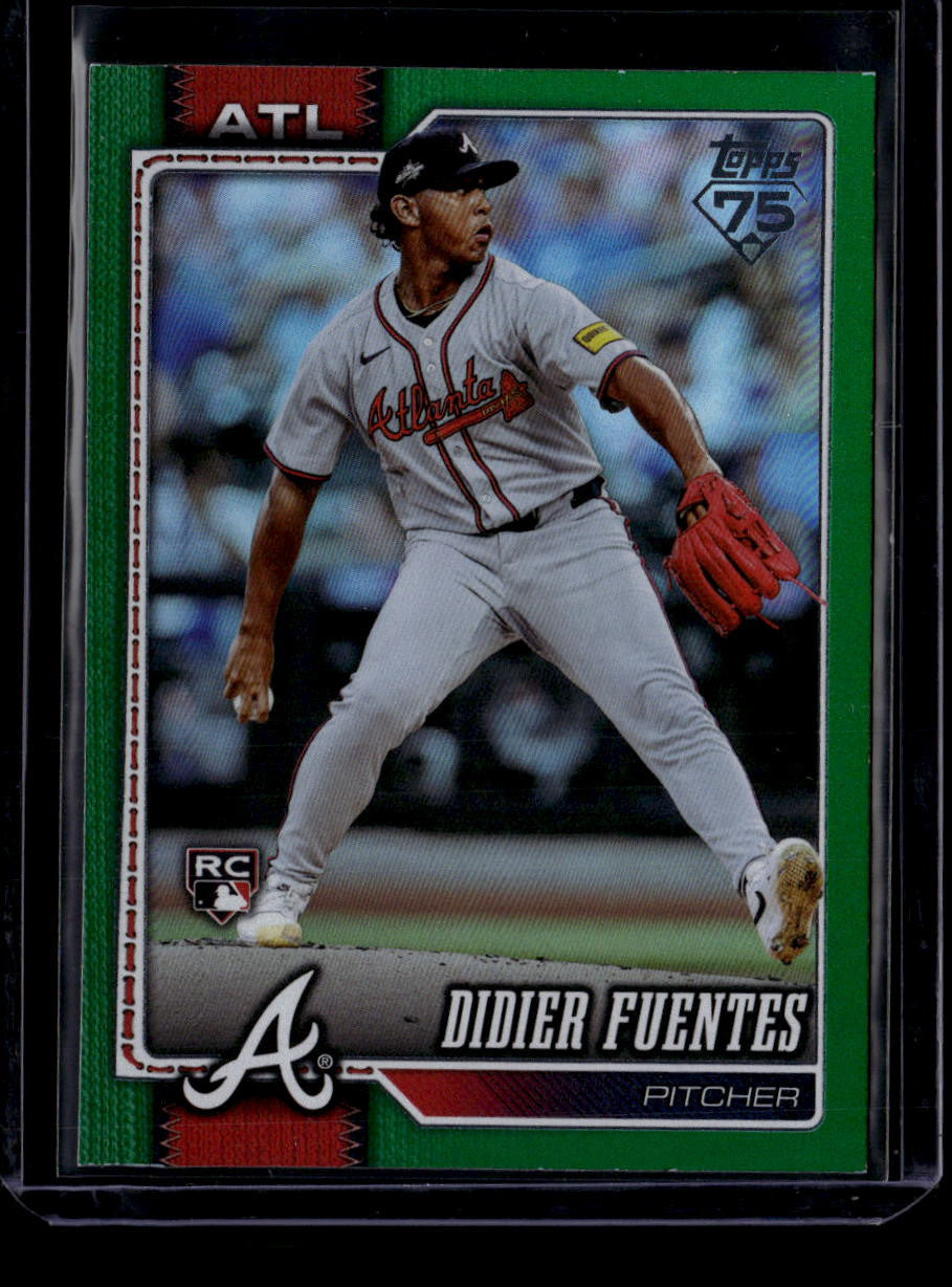 SOLD 183661 2026 Topps Green Rainbow Foil 243 Didier Fuentes Rookie 36/99
