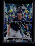 2026 USA Stars and Stripes Prizm Prizmatic Blue 7 Roch Cholowsky Rookie 73/99