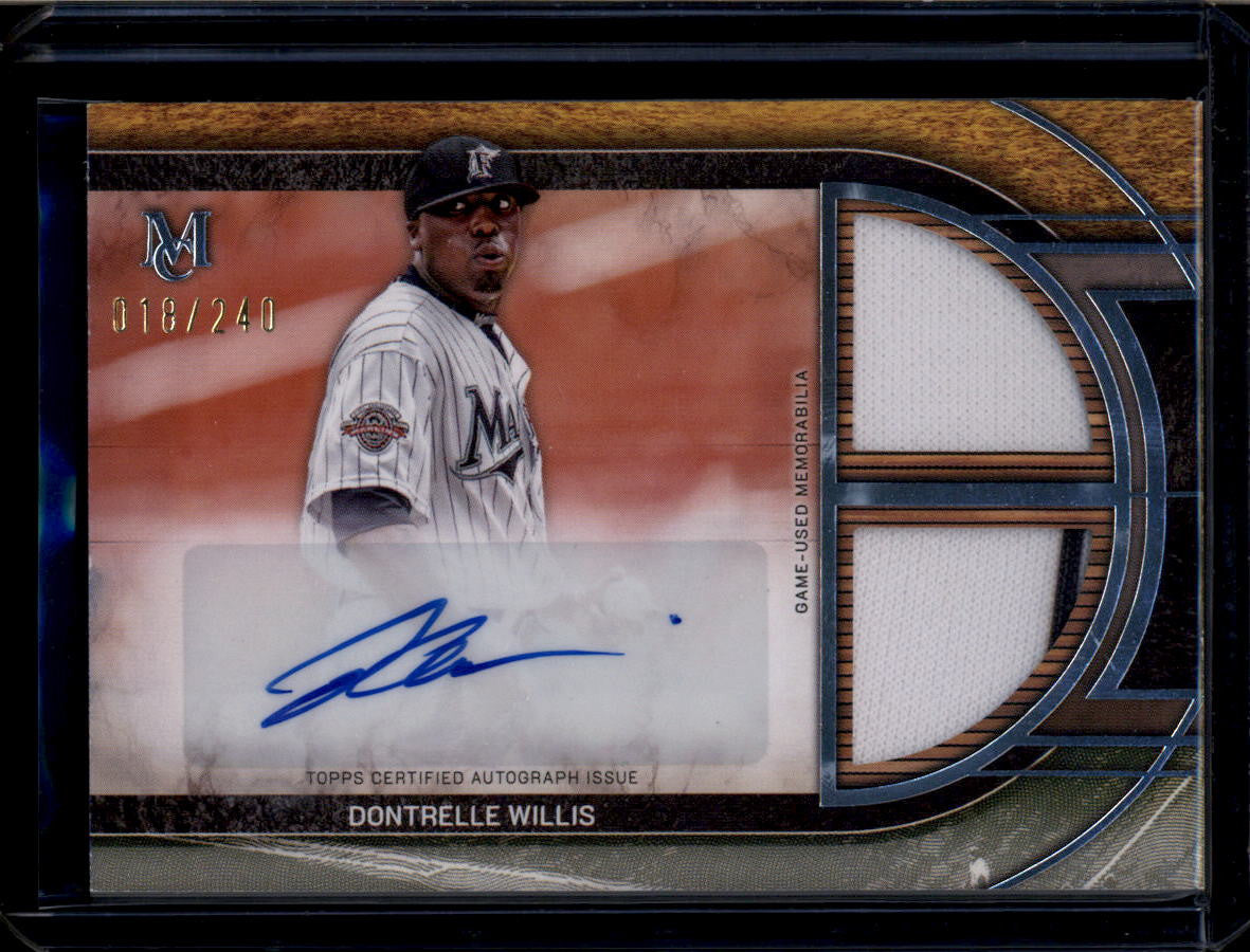 2025 Topps Museum Signature Swatches Autograph Dontrelle Willis Jersey Auto /240