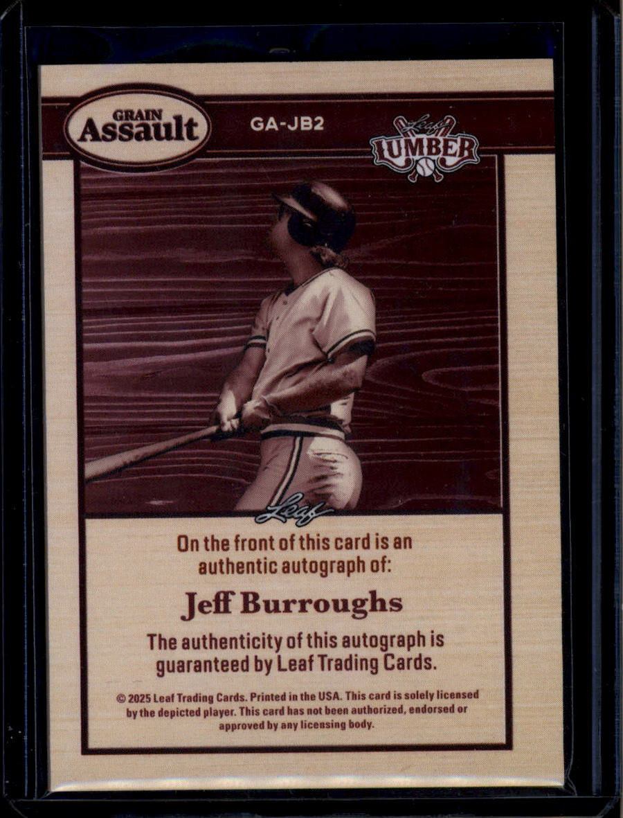 2025 Leaf Lumber Grain Assault Bronze gajb2 Jeff Burroughs Auto 6/35