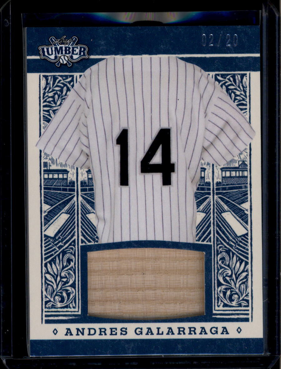 2025 Leaf Lumber Game Used Lumber Dark Blue gl5 Andres Galarraga Bat 2/20