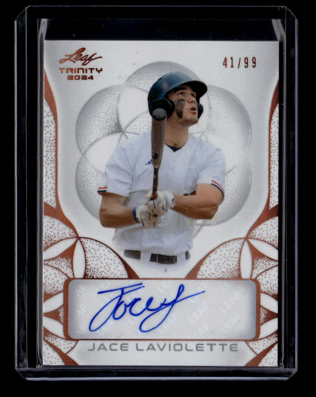 2024 Leaf Trinity Autographs Bronze bajl1 Jace LaViolette Rookie Auto 41/99