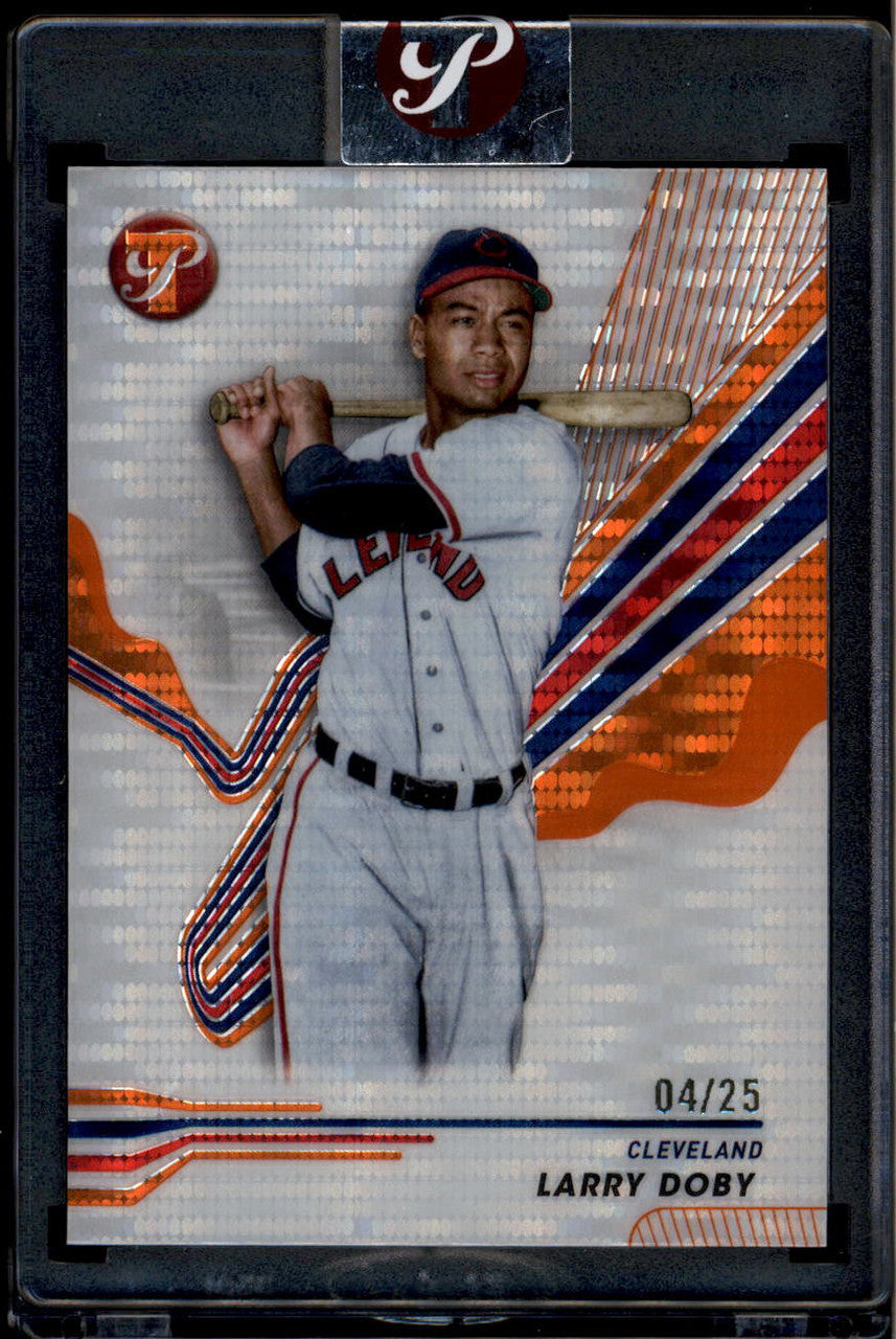2024 Topps Pristine Orange Pristine Refractor 25 Larry Doby 4/25