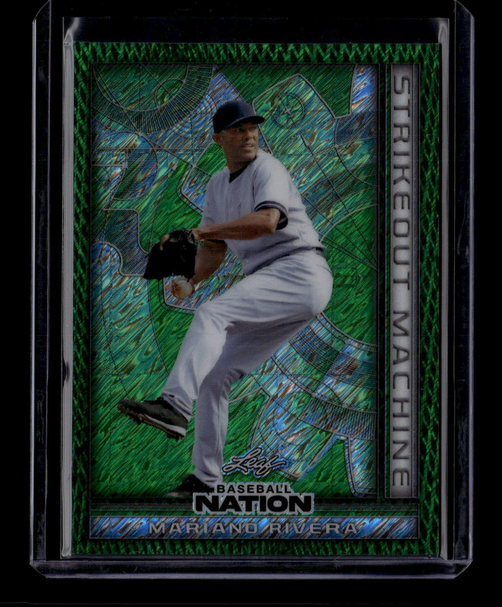 2025 Leaf Nation Strikeout Machine Green Shimmer smb25 Mariano Rivera 1/4