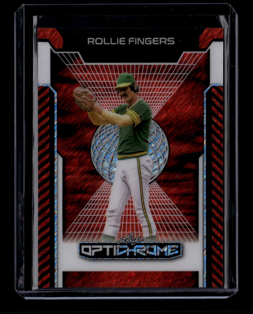 2025 Leaf Optichrome Red Shimmer 124 Rollie Fingers 1/1