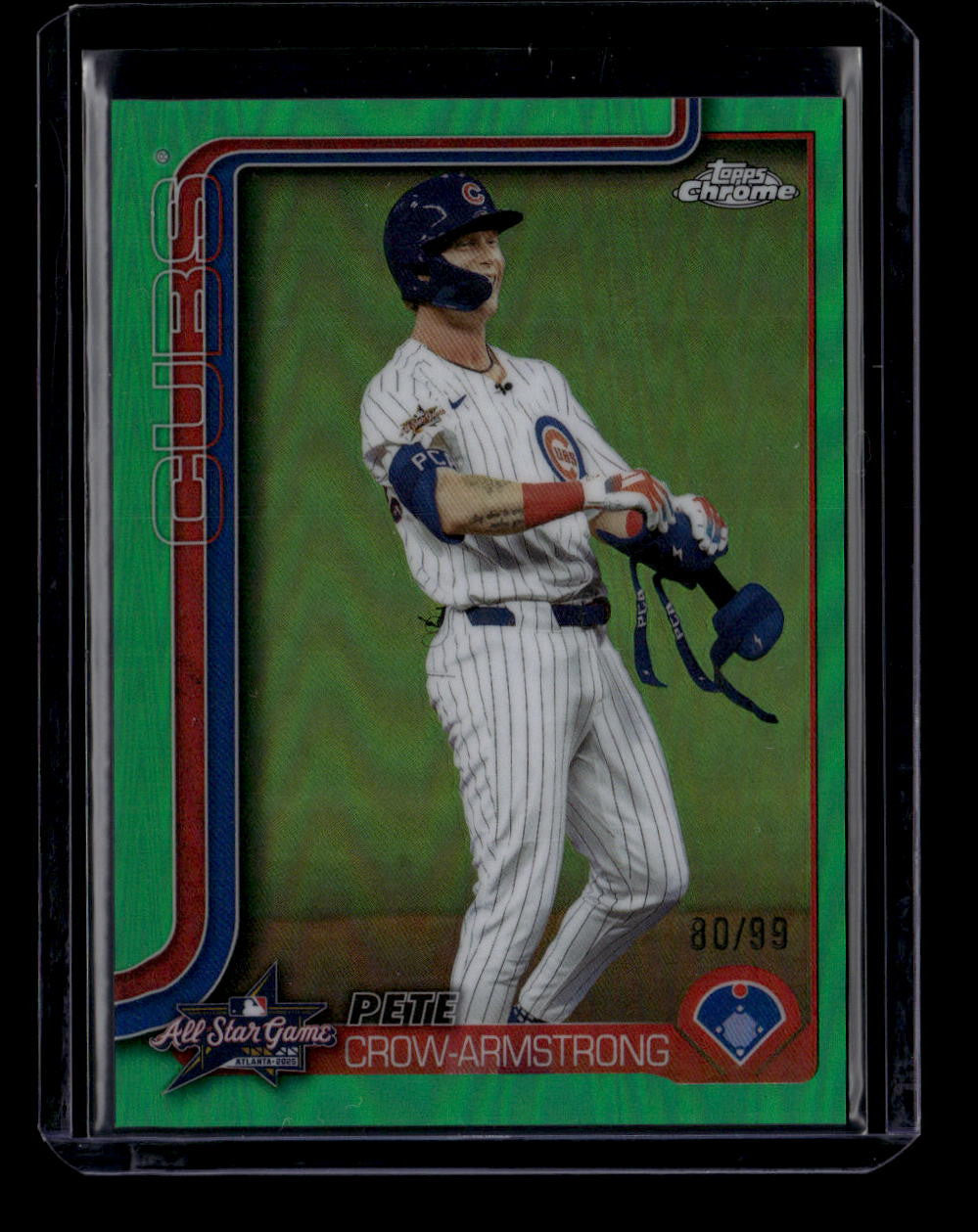 SOLD 183729 2025 Topps Chrome Update All-Star Game Green Refractor Pete Crow-Armstrong 80/99