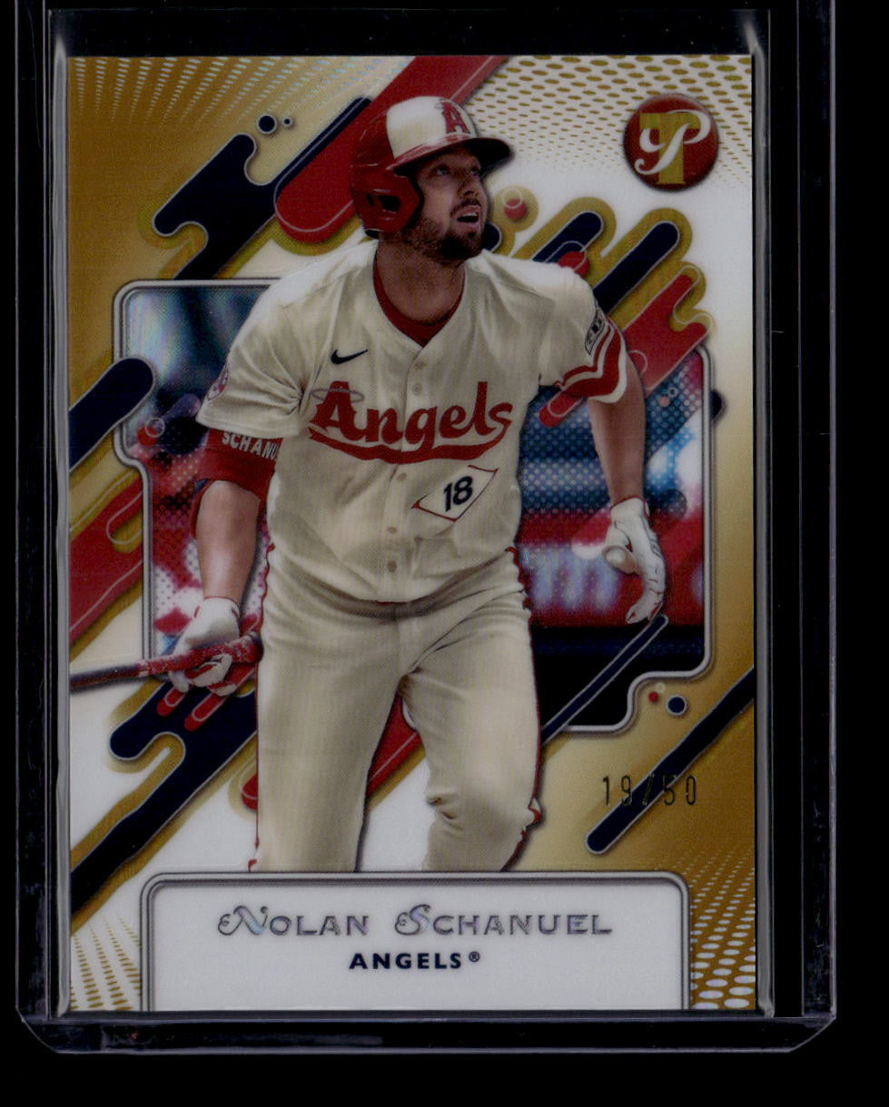 2025 Topps Pristine Gold Refractor 167 Nolan Schanuel 19/50