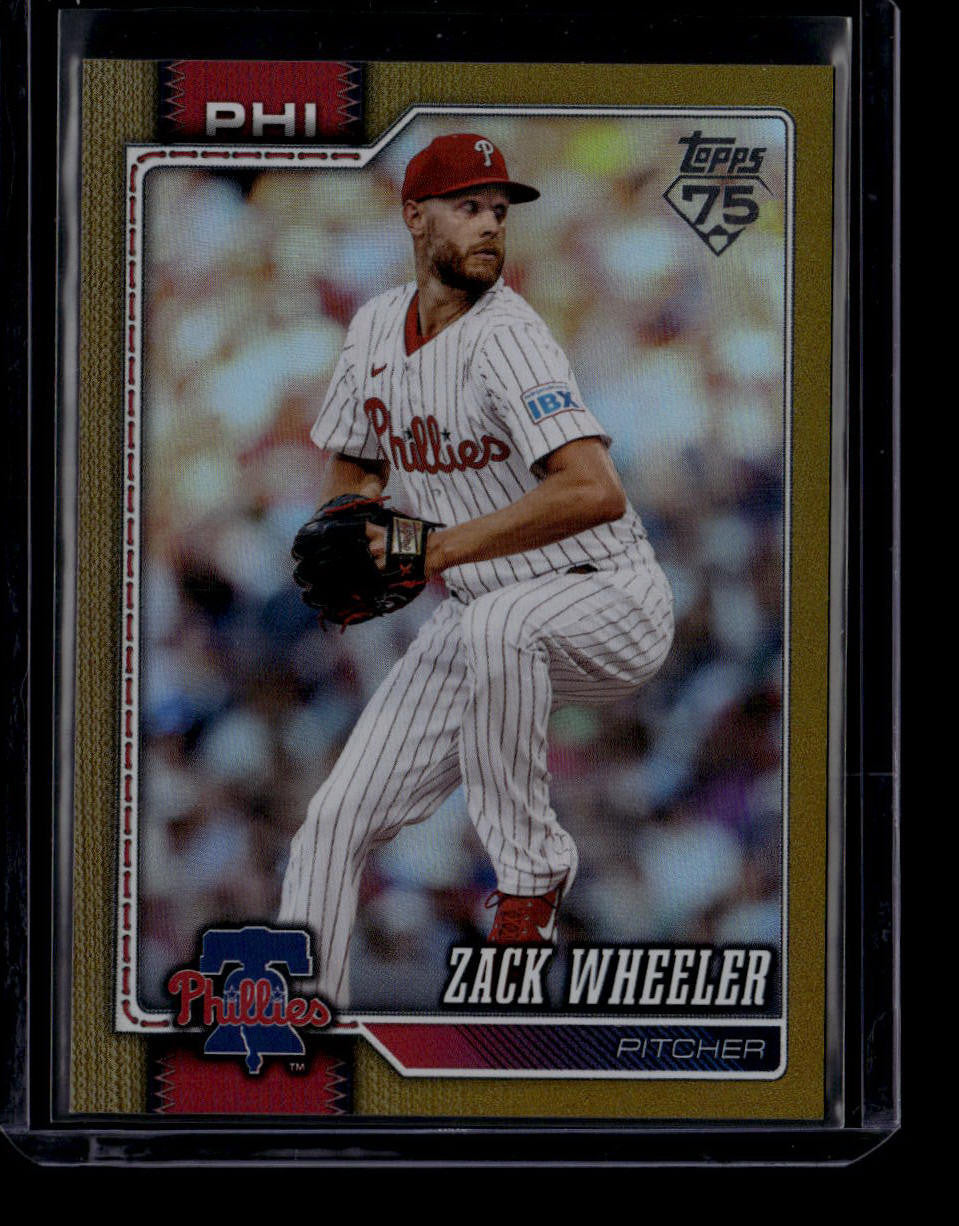 2026 Topps Gold Rainbow Foil 261 Zack Wheeler 6/50