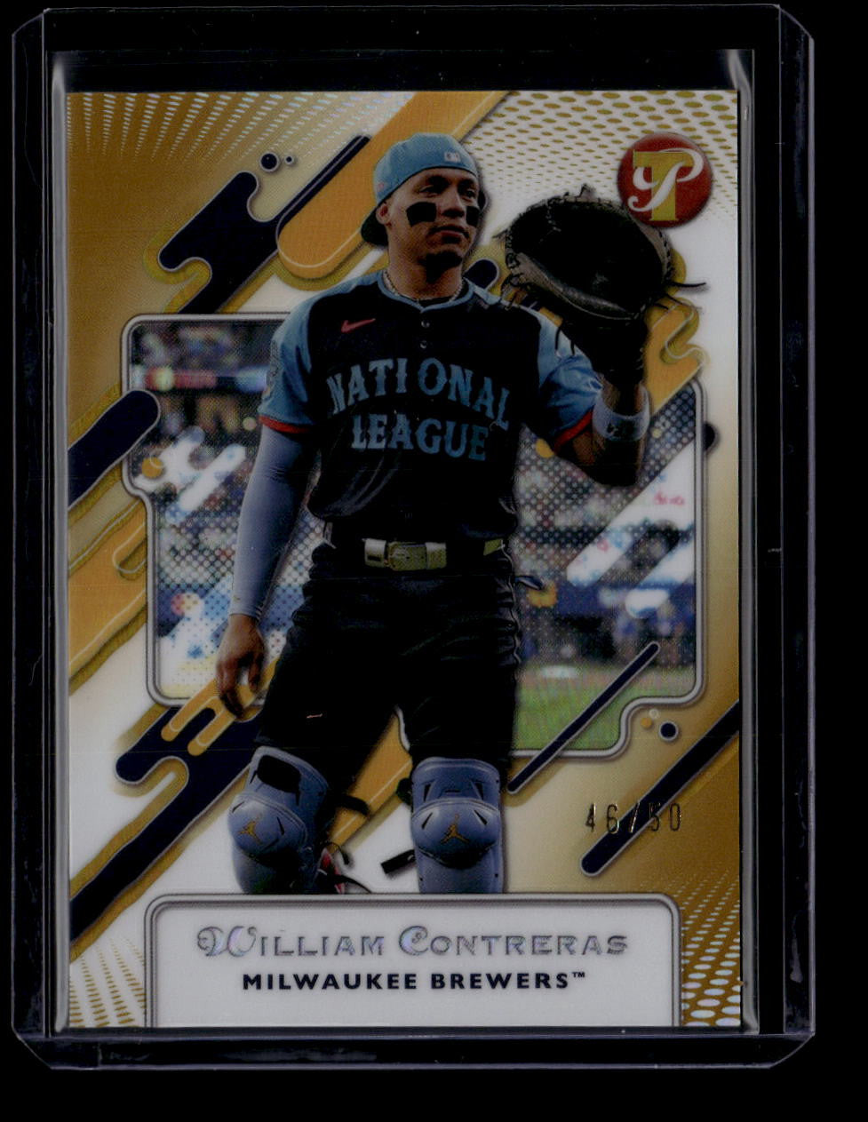 SOLD 183744 2025 Topps Pristine Gold Refractor 287 William Contreras 46/50