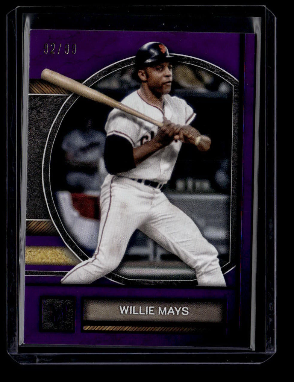 2025 Topps Museum Collection Amethyst 18 Willie Mays 92/99