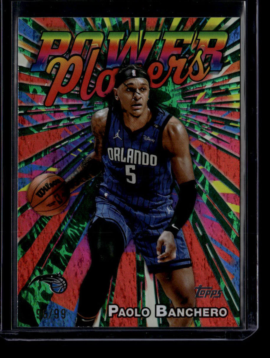 2025-26 Topps Power Players Green Holo Foil pp2 Paolo Banchero 96/99
