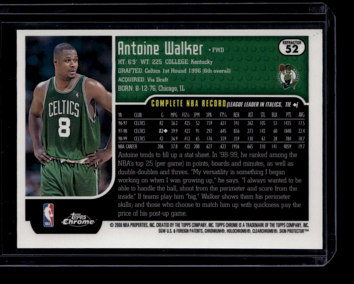 1999-00 Topps Chrome Refractor 52 Antoine Walker