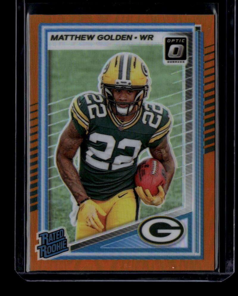 2025 Donruss Optic Orange Refractor 205 Matthew Golden RR Rated Rookie 157/299