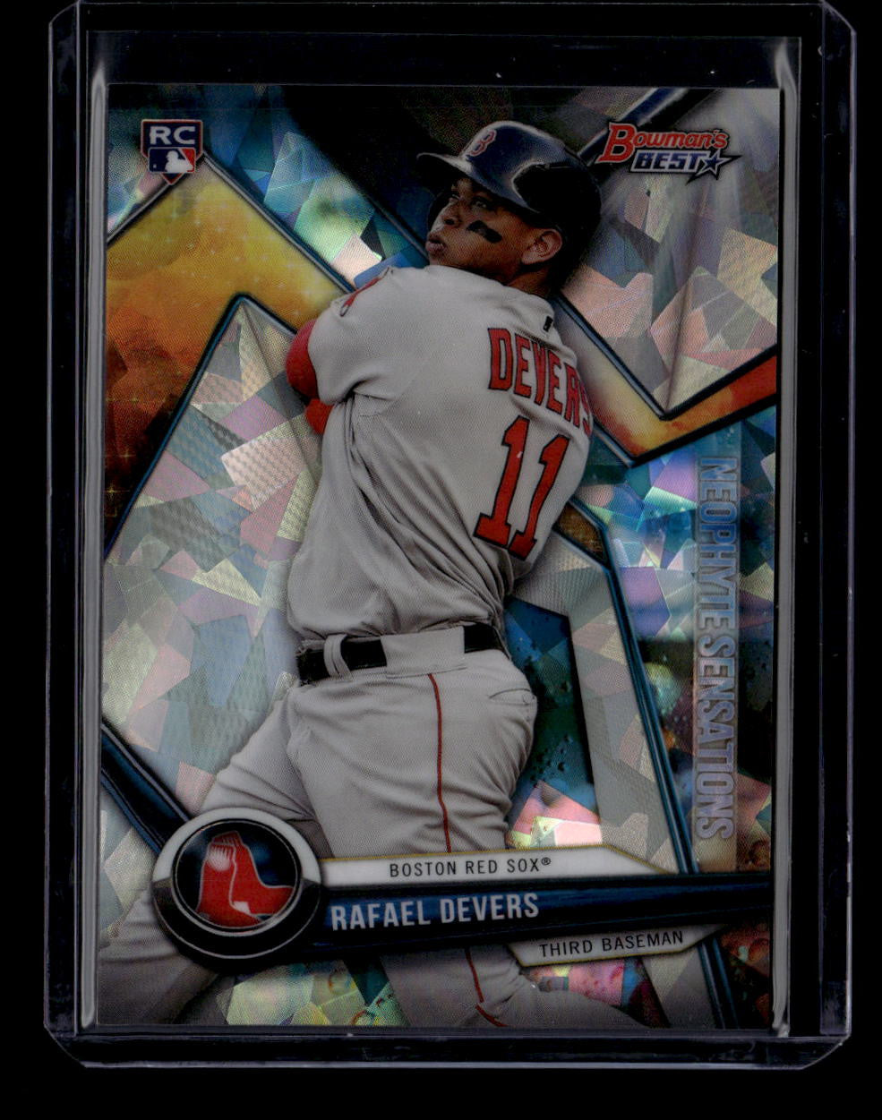 2018 Bowman's Best Neophyte Sensations Atomic Refractor NSRD Rafael Devers RC