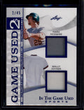 SOLD 183811 2025 Leaf ITG Sports Game Used Memorabilia Blue Mark McGwire Dual Jersey 2/45