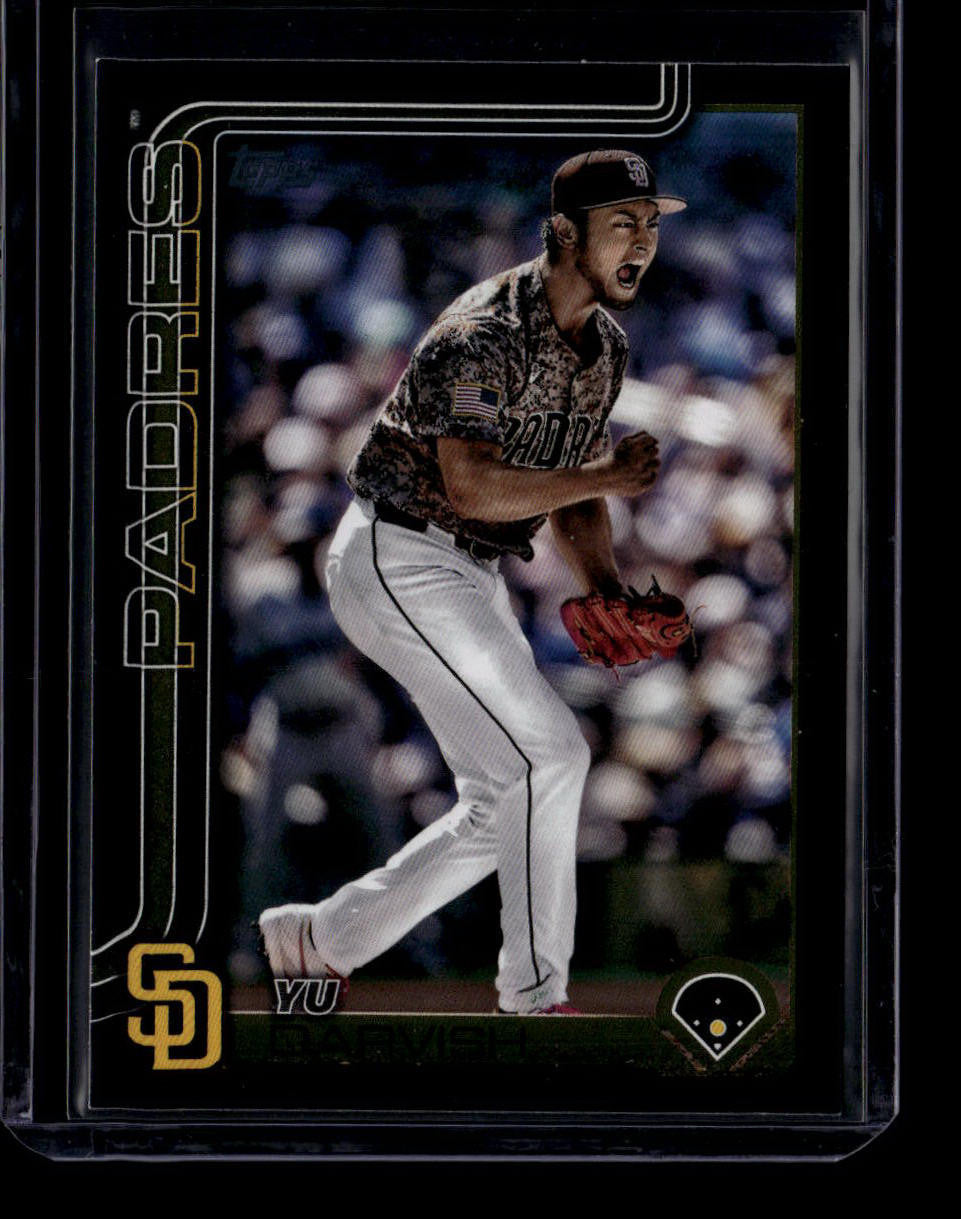 SOLD 183824 2025 Topps Black 323 Yu Darvish 59/74