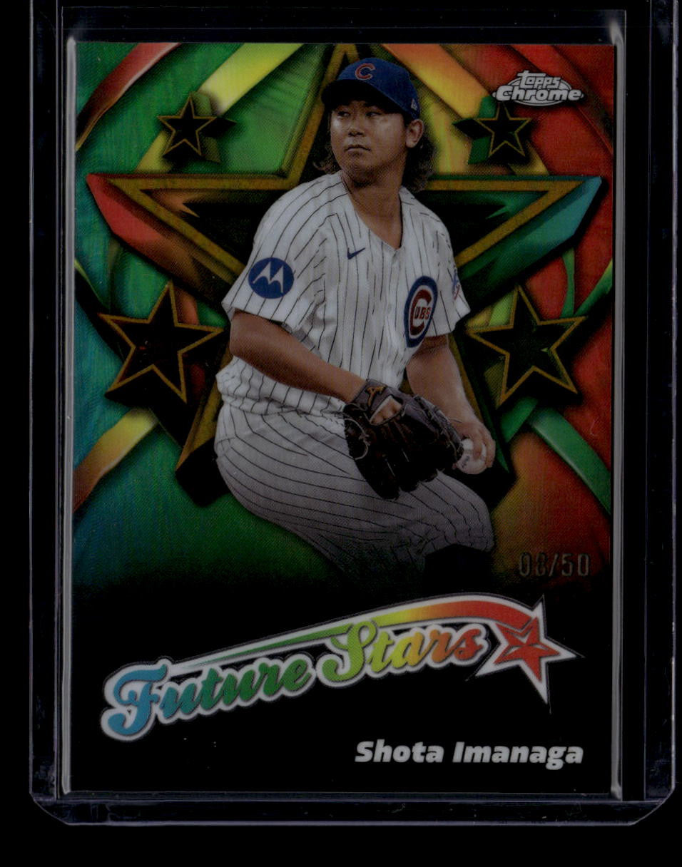 2025 Topps Chrome Future Stars Gold Refractor fs5 Shota Imanaga 8/50