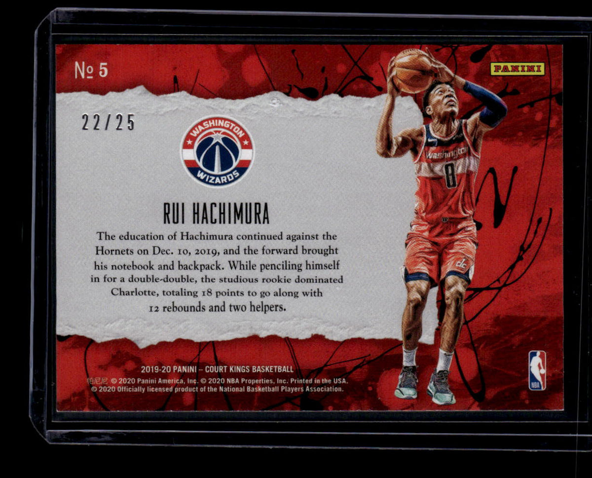 SOLD 183826 2019-20 Court Kings First Steps Sapphire 5 Rui hachimura Rookie 22/25