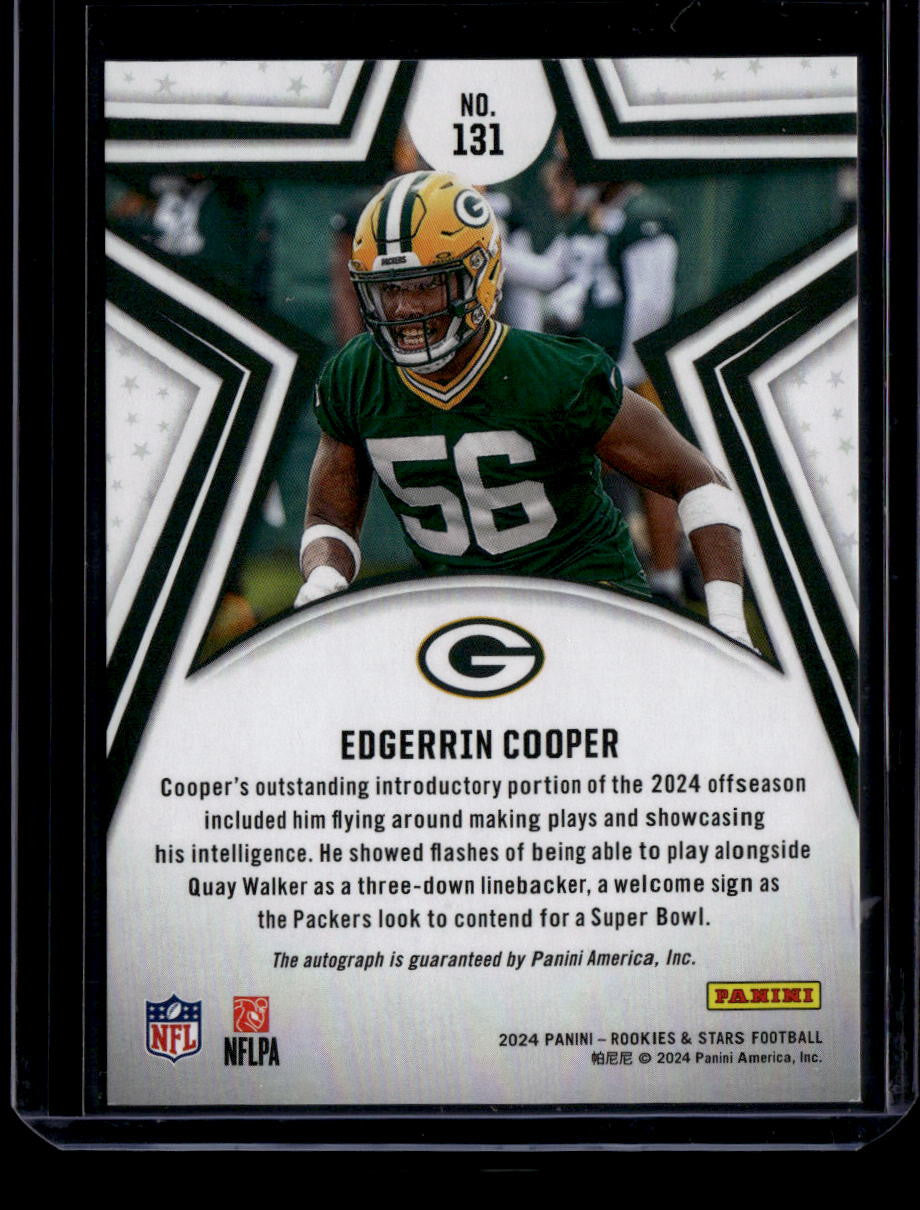 2024 Rookies and Stars Signatures 131 Edgerrin Cooper Rookie Auto 13/499