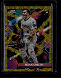 2025 Topps Cosmic Chrome Gold Interstellar Refractor 51 Isaac Collins RC 21/50