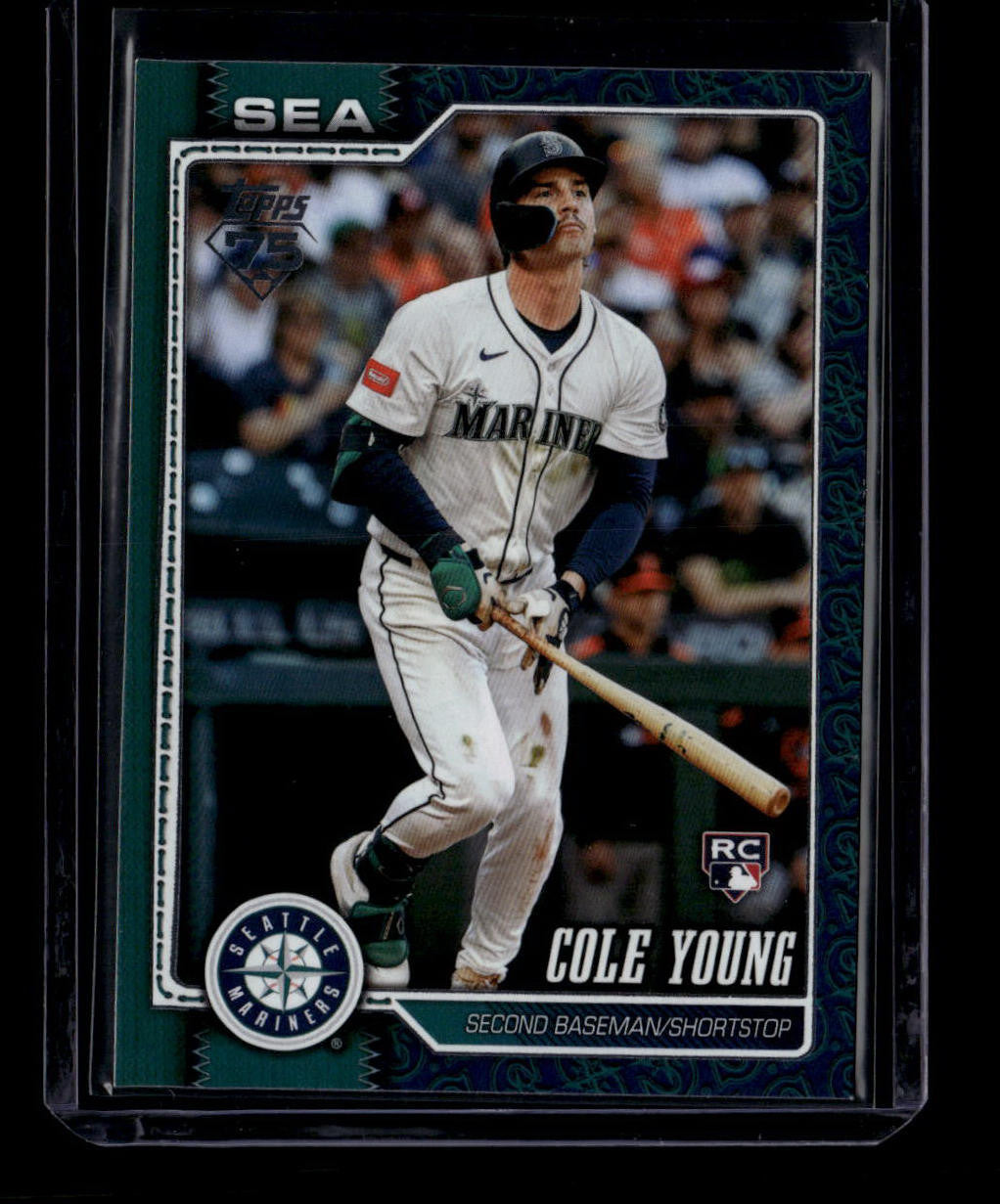 2026 Topps Team Color Border 129 Cole Young Rookie