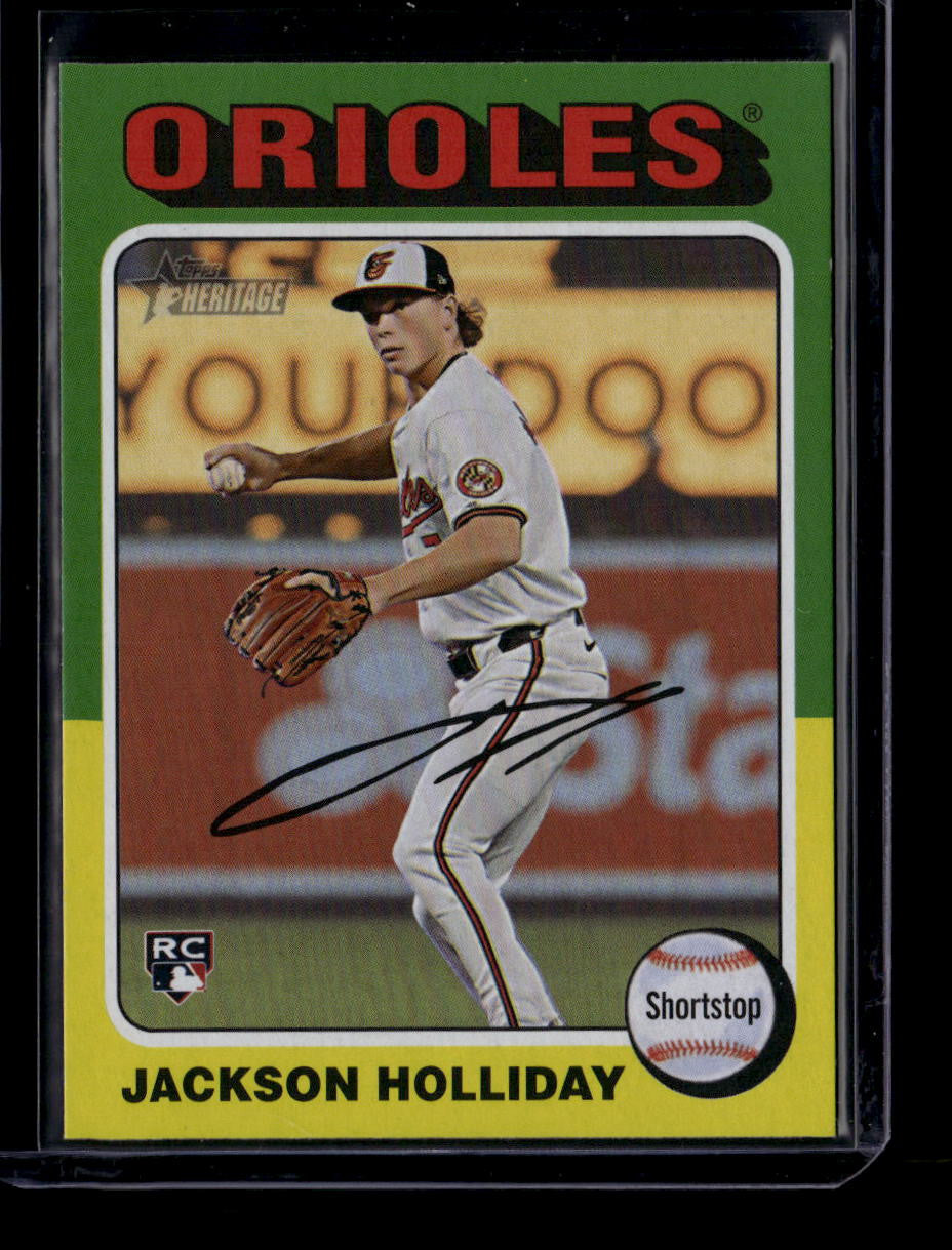 2024 Topps Heritage Image Variations 692 Jackson Holliday Rookie SP