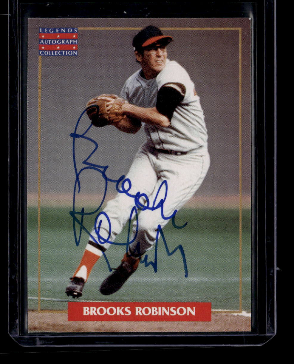 1996 Major League Players Alumni Legends Autograph NNO Brooks Robinson Auto