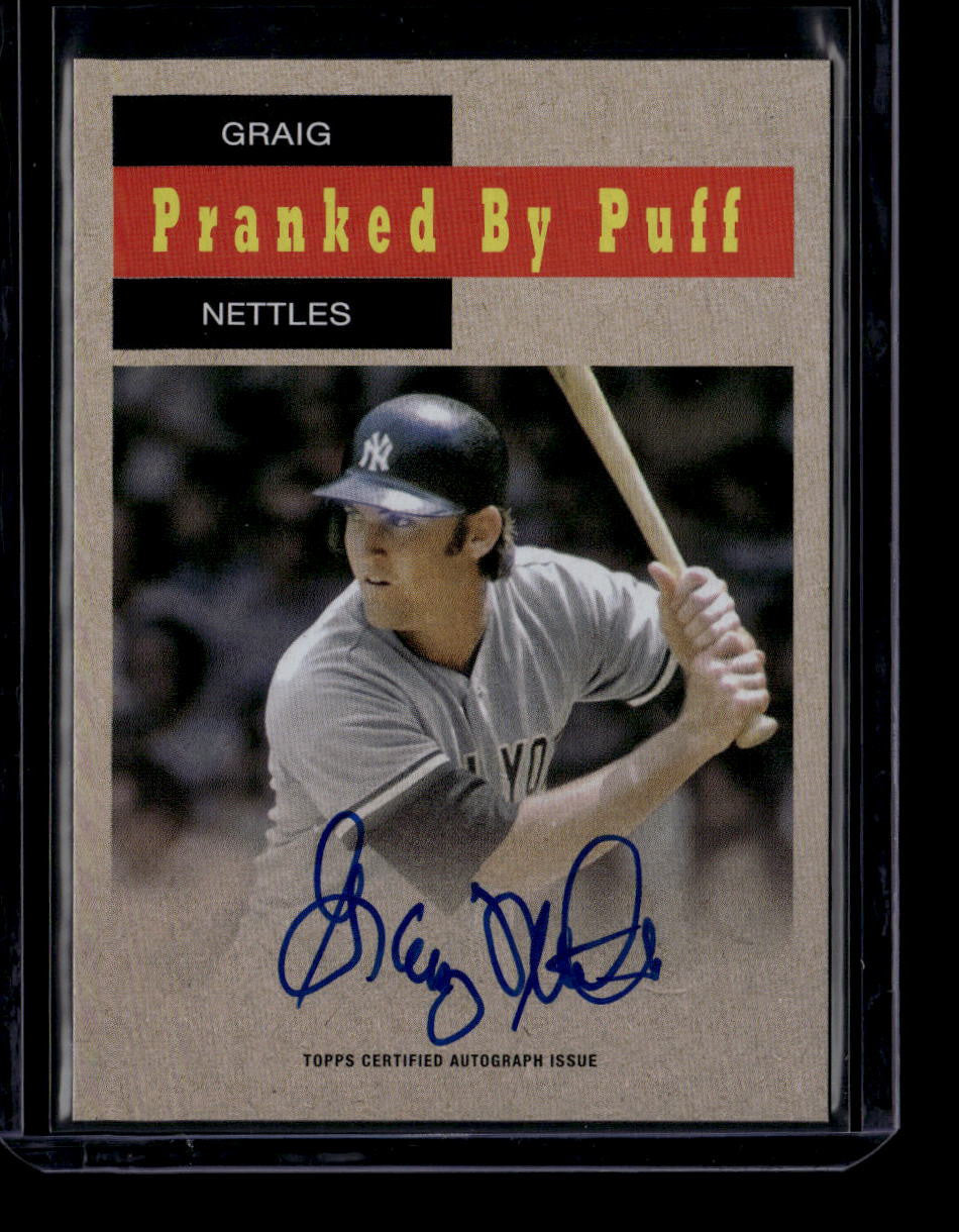 2024 Topps Archives '58 Topps TV Westerns Autographs 58wagn Graig Nettles Auto