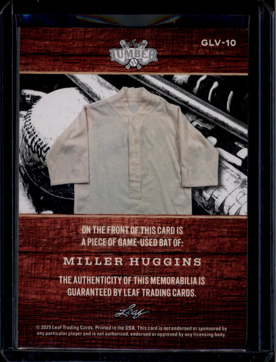 2025 Leaf Lumber Game Used Lumber Vintage Relics glv10 Miller Huggins Bat 14/35