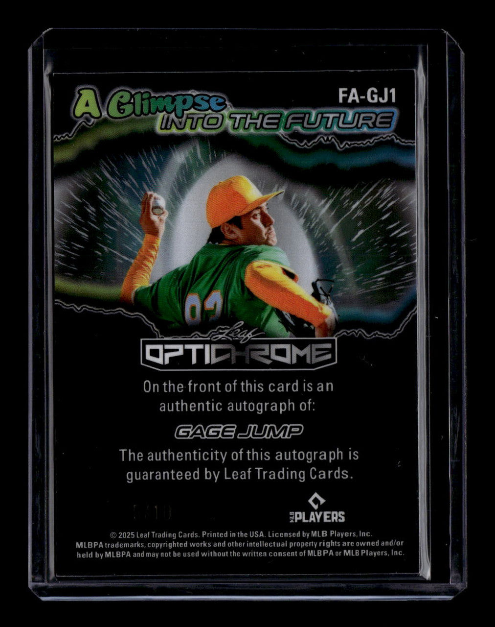 SOLD 183900 2025 Leaf Optichrome A Glimpse into the Future Shimmer Gage Jump RC Auto 5/10
