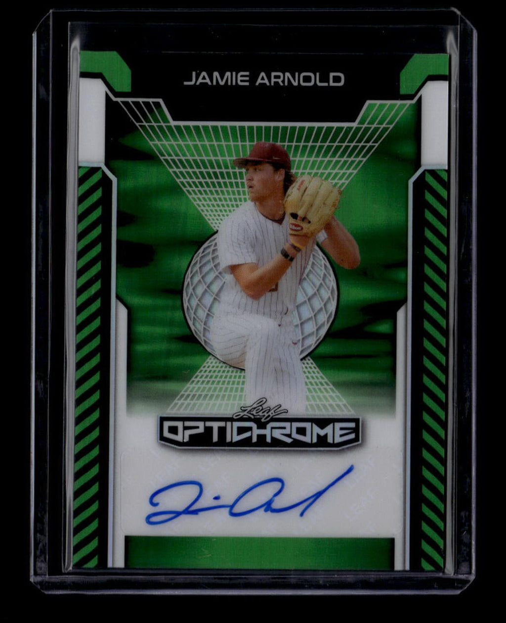 2025 Leaf Optichrome Green Lava baja2 Jamie Arnold Rookie Auto 5/6