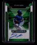 SOLD 183911 2025 Leaf Optichrome Green Shimmer bazh1 Zyhir Hope Rookie Auto 6/6