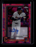 SOLD 183914 2025 Topps Chrome Update Magenta Purple Refractor Angel Martinez RC Auto 271/299
