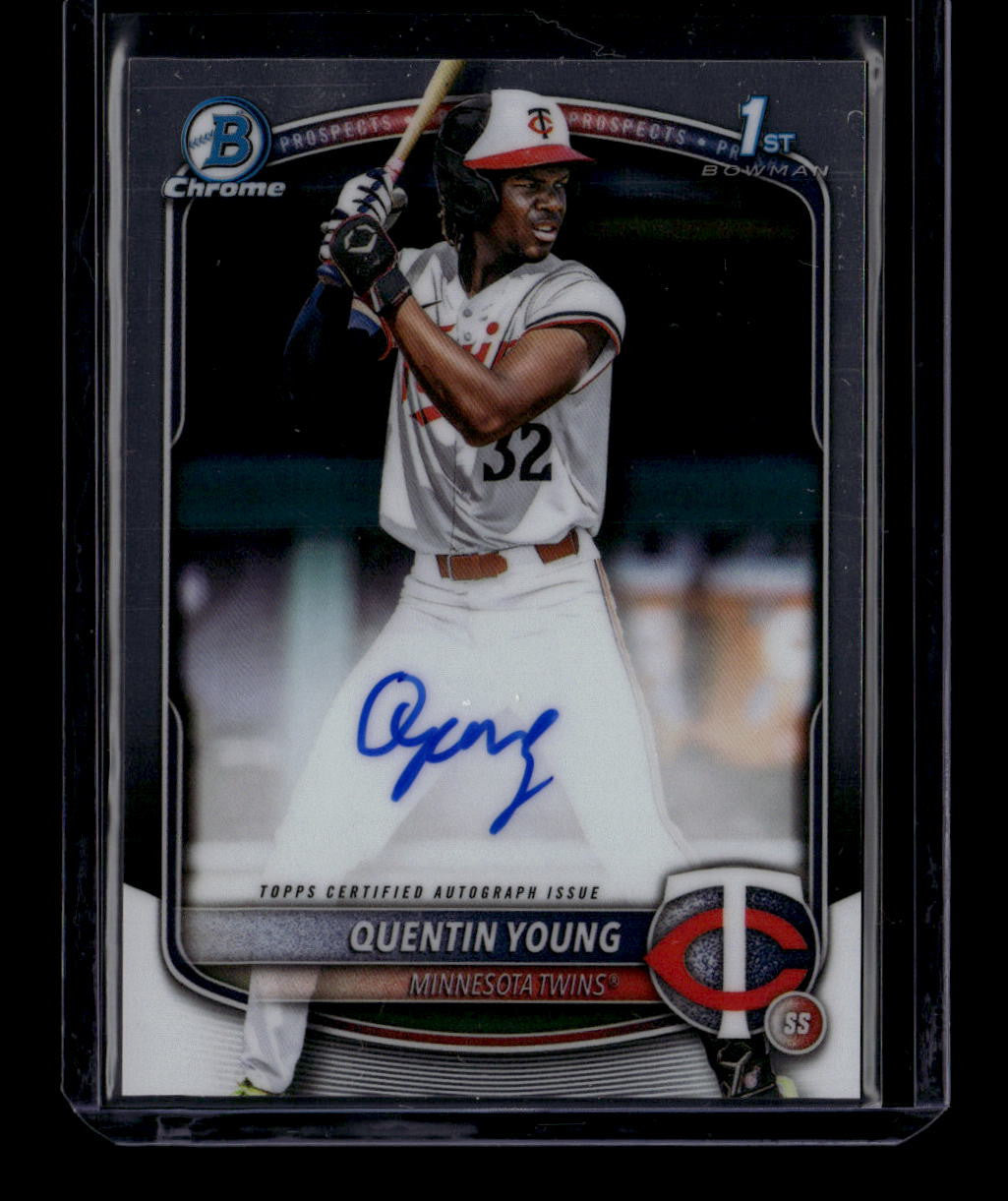 2025 Bowman Chrome Prospect Autographs CPAQY Quentin Young Rookie Auto