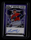 2023 Leaf Metal 1st Round Gems Autographs Wave Purple Hurston Waldrep RC Auto /7