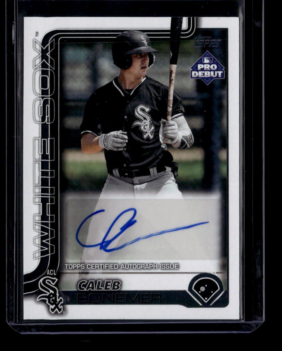 SOLD 183932 2025 Topps Pro Debut Autographs pd15 Caleb Bonemer Rookie Auto 159234