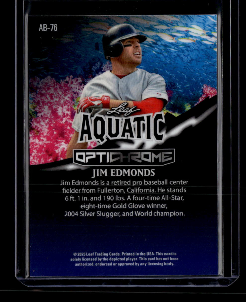 2025 Leaf Optichrome Aquatic Crab ab76 Jim Edmonds 1/1